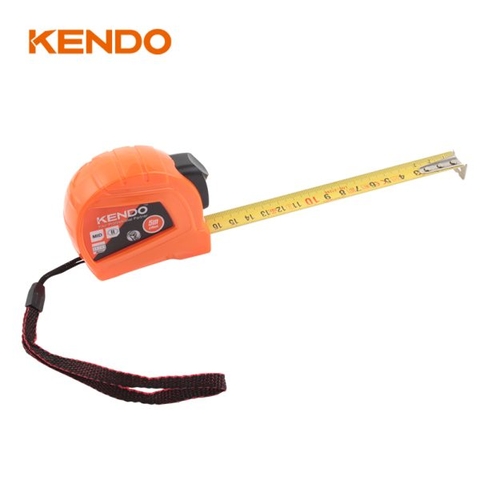 Thước cuộn thép tự khóa hệ mét 5mx19mm Kendo 35040