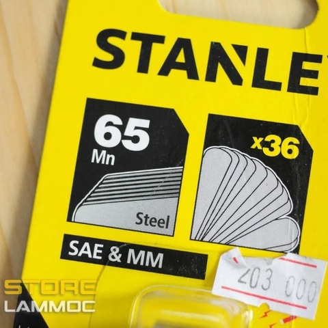 Thước đo góc đa năng Stanley  STMT78214-8 căn lá 36 chi tiết