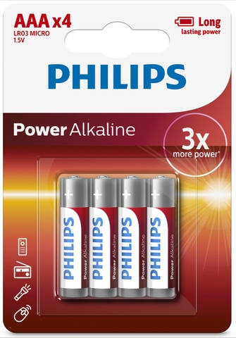 Pin  Akaline AAA (4v) Phillips chính hãng