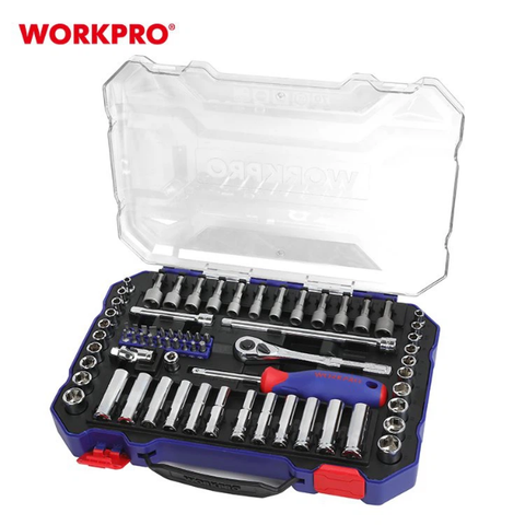 Bộ đầu tuýp 1/4 inch, 70 chi tiết  Workpro  WP202522