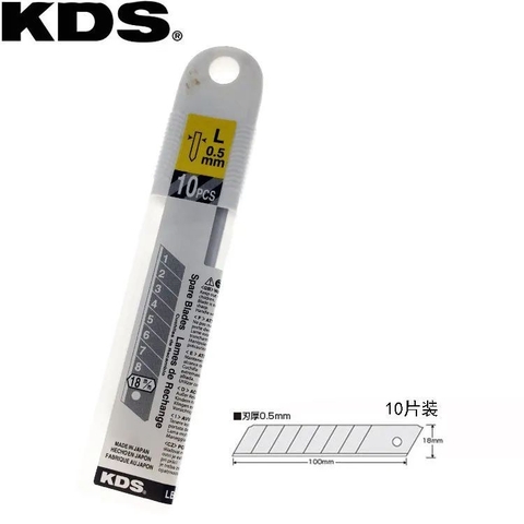 Lưỡi dao rọc giấy KDS LB-10H 18mm 8 đốt