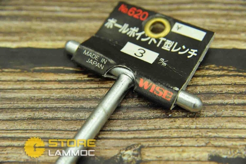 Lục giác đầu bi Wise NO.620-25 (2.5mm), NO.620-30 (3mm), NO.620-40 (4mm) chữ T
