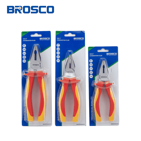 Kìm kết hợp loại C cách điện 1000V VDE bằng thép Cr-V 6inch 160mm Brosco B50063