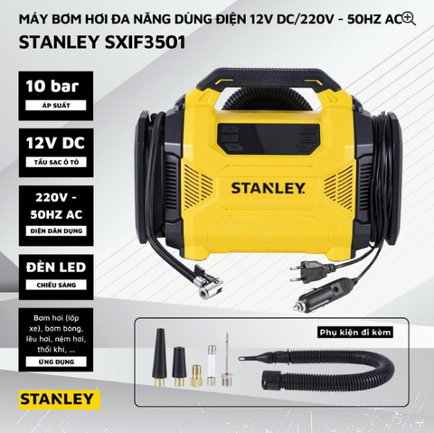 Máy Bơm hơi đa năng 2 trong 1 STANLEY Model SXIF3501