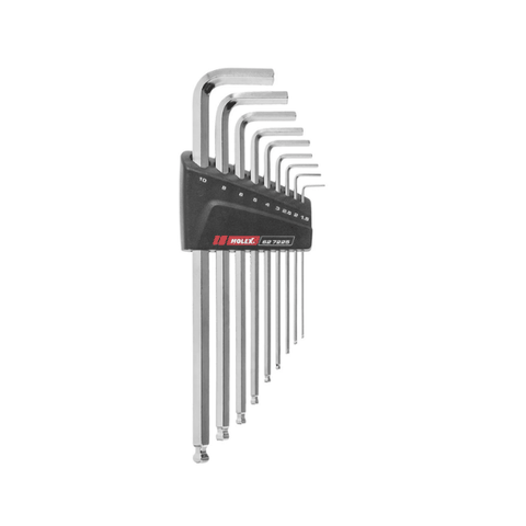 Bộ lục giác chữ L 9 cây mạ Niken Holex  627225