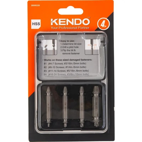 Bộ dụng cụ lấy ốc gãy 4 chi tiết Kendo 26000220