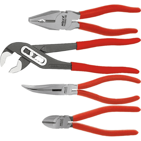 BỘ 4 KÌM CÁN BỌC NHỰA ĐỎ HOLEX  700110