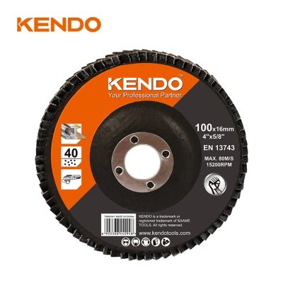Đĩa nhám xếp Ø100×16mm×60# Kendo 75906041
