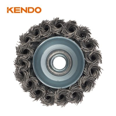 Chổi cước đánh rỉ sét 75mm sợi thép xoắn M14x2mm Kendo 76002729