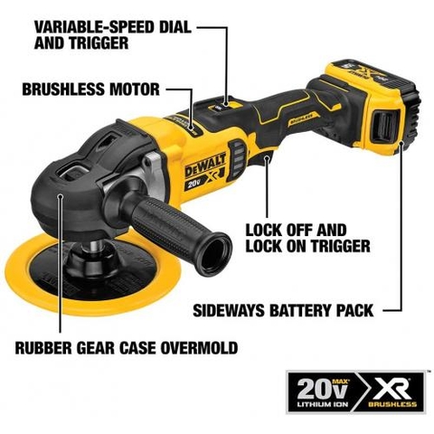 Máy đánh bóng cầm tay 18V DEWALT DCM849N