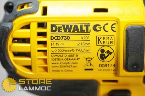 Máy khoan vặn vít pin Dewalt DCD730C2 14.4V