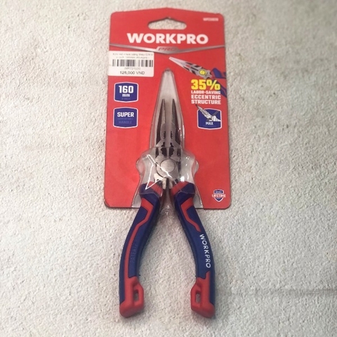 Kìm mỏ nhọn 160mm Workpro WP231020