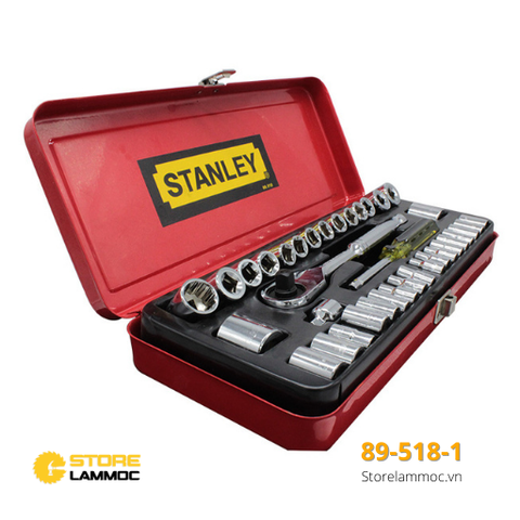 Bộ khẩu 1/4'' & 3/8'' 37 chi tiết Stanley 89-518-1