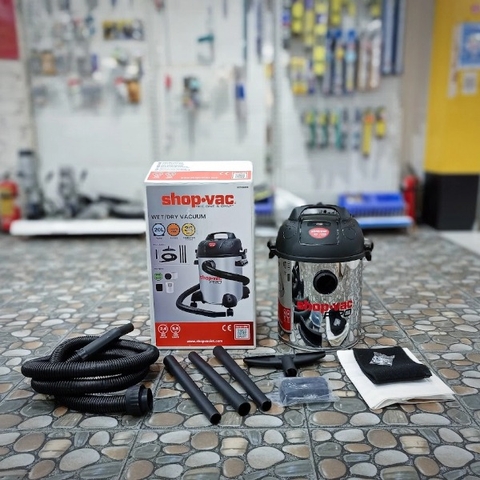 Máy hút bụi khô, ướt, thổi 20L 1800W thép không gỉ Shopvac 92722209