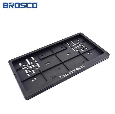 Bộ khung bảo vệ biển số ô tô loại ngắn bằng nhựa PP Plastic Brosco B50057