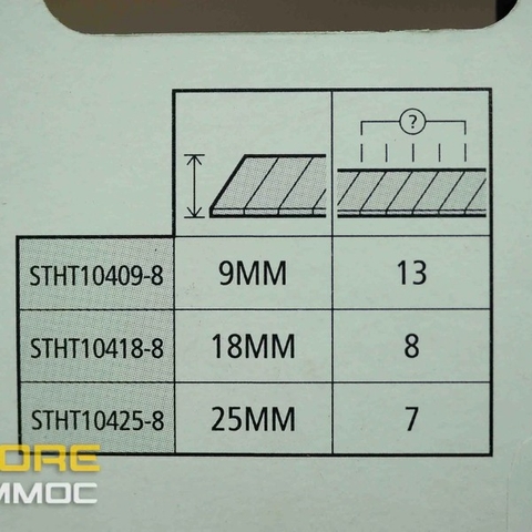 Dao rọc giấy 9mm cán bọc cao su Stanley STHT10409-8