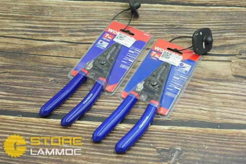 Kìm cắt và tuốt dây kiểu cong, 178mm Workpro W091019