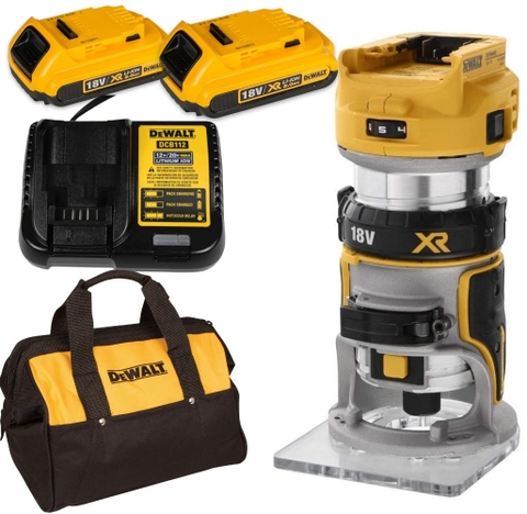 DCW600D2 | Máy phay cầm tay 18V DEWALT