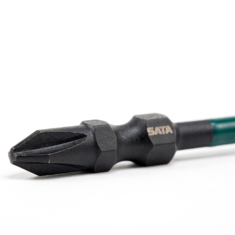 Bộ 10 đầu tua vít đen loại 2 đầu PH3 65mm Sata 59803
