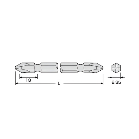 Bộ 10 mũi bắn vít 2 đầu +2x300mm Anex AP-14M +2x300