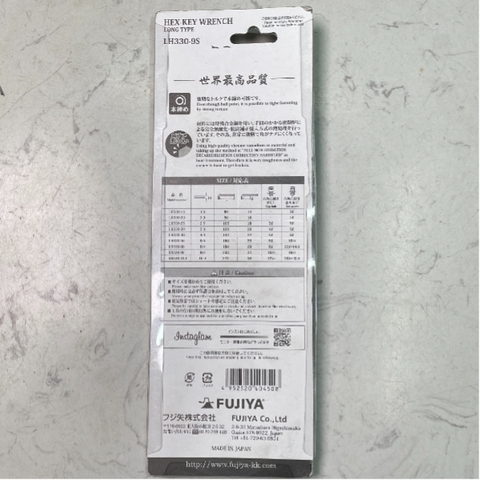 Bộ lục giác thẳng dài Fujiya LH330-9S