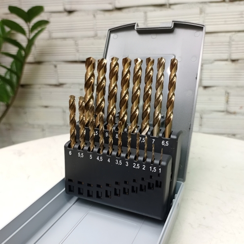 Bộ mũi khoan hợp kim 19 chi tiết HSSE-Co5 Ruko 215214RO