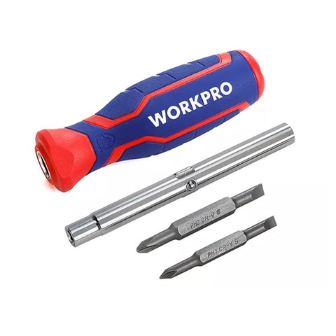 Tua vít đa năng 6 trong 1 cán cao su Workpro WP221046