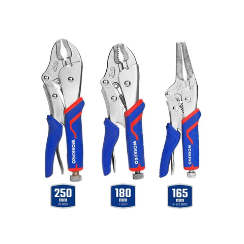 Bộ 3 cây kìm bấm chết thép CR-V Workpro WP201003
