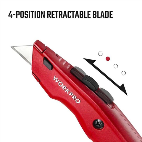 Dao rọc cáp cán nhôm màu đỏ Workpro WP213017