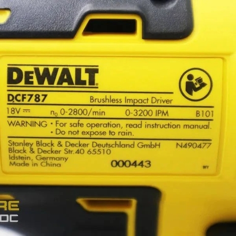Thân máy bắn vít pin Dewalt DCF787N 18V