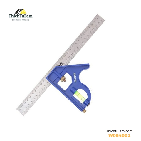 Thước ke vuông có thủy đa năng Workpro W064001