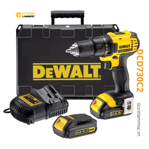 Máy khoan vặn vít pin Dewalt DCD730C2 14.4V