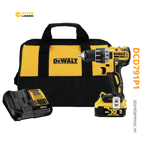 Máy khoan vặn vít pin Dewalt DCD791P1 18V