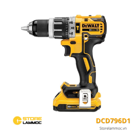 Máy khoan vặn vít pin Dewalt DCD796D1 18V