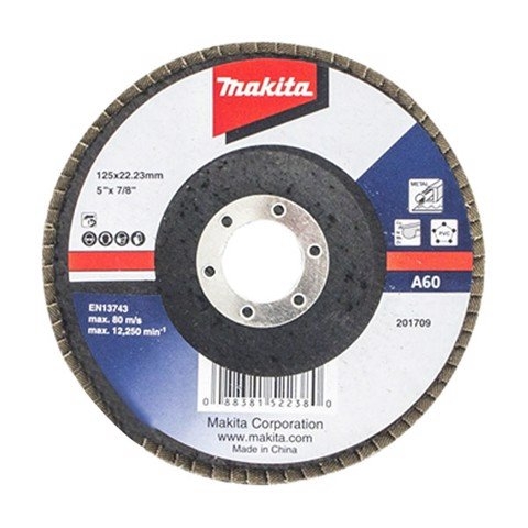 Đĩa nhám xếp sợi thủy tinh 125x22.23mm độ hạt A60 Makita D-63482