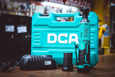 Máy bắn bu lông góc pin 12V lực 40Nm DCA ADPB02-10EK
