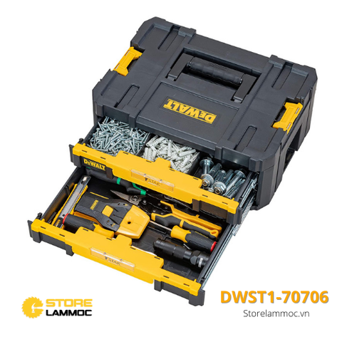 Hộp đựng đồ nghề ốc vít 2 ngăn kéo Dewalt DWST1-70706