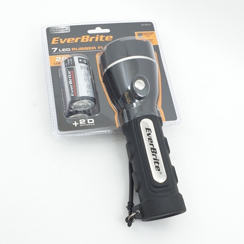 Đèn pin cán nhựa 7 bóng led 2D Everbrite E012010