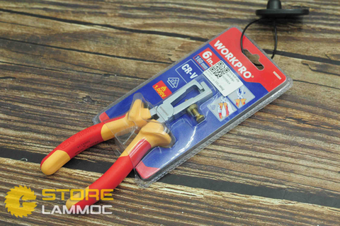Kìm tuốt dây cách điện  6inches Workpro  W095004