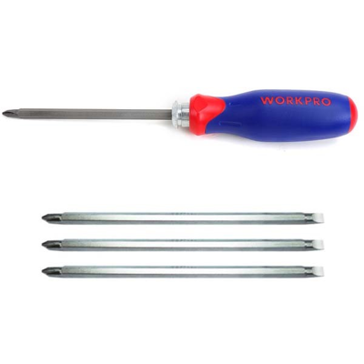 Bộ tua vít đổi đầu nhanh chóng 6 trong 1 Workpro W000828