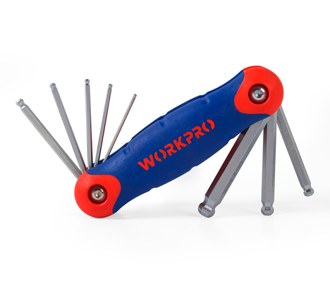 Bộ lục giác đầu bi 8 chi tiết WORKPRO W022004