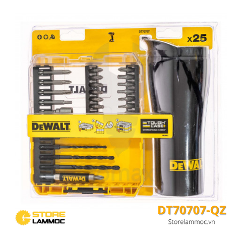 Bộ mũi bắn  vít đa năng 25 chi tiết kèm ly Dewalt DT70707-QZ