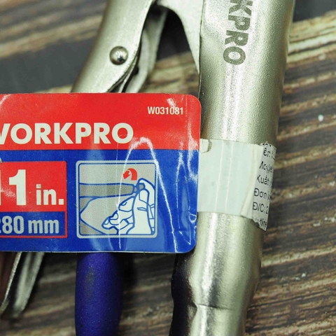 Kìm bấm chết chữ C có đế 10inch và 12inch Workpro 6inch