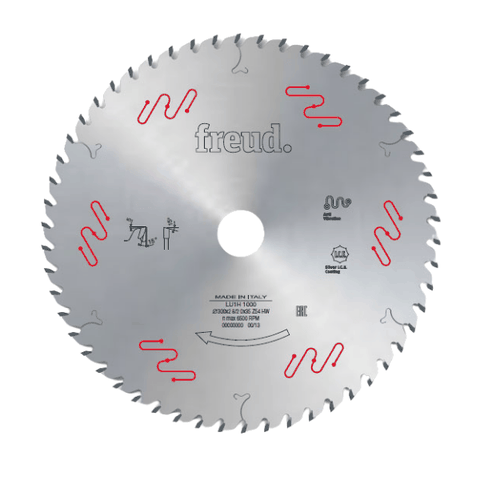 Lưỡi cưa gỗ tự nhiên ít ồn, 185mm 40 răng, cốt 25.4mm Frued LU1H-0200