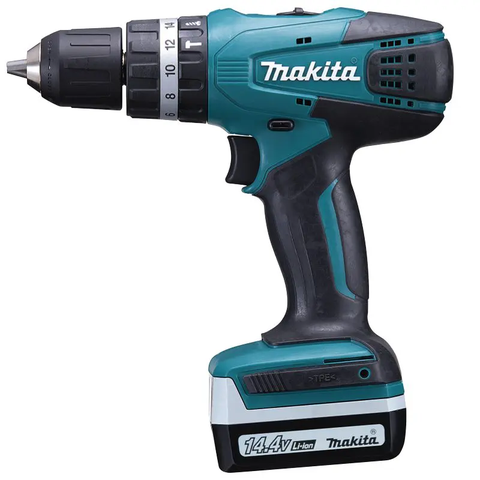 Máy khoan búa, vặn vít dùng pin (BL1820G*2+DC18WA)(18v) Makita HP488DWAE