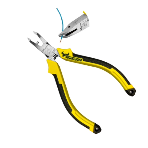 Kìm cắt dây điện mini dài 115mm góc nghiêng phẳng Tsunoda MEN-115DG