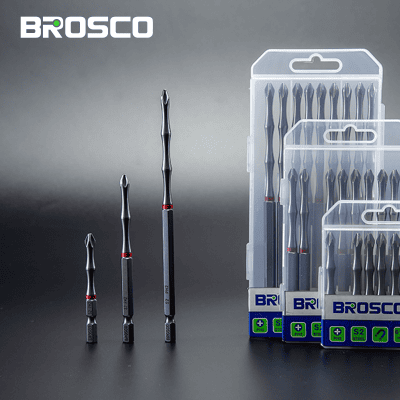 [Bàn lẻ] Mũi vít bake PH2x150mm bằng thép S2 Brosco BRBPH2DT150