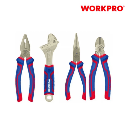 Bộ dụng cụ tổ hợp (gồm 3 kìm và 1 cờ lê điều chỉnh (mỏ lết) 1 Set / 4 cái Workpro WP201009