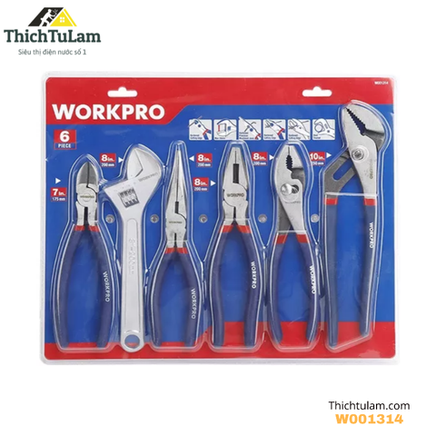 Bộ dụng cụ 6 chi tiết Workpro W001314