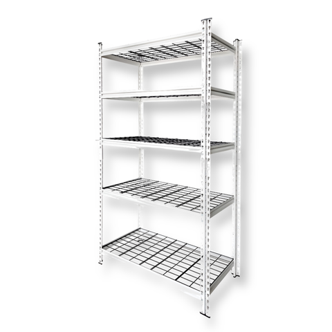 Kệ thép 5 tầng ngăn lưới màu trắng 107cm CSPS VNSV107A5BT1